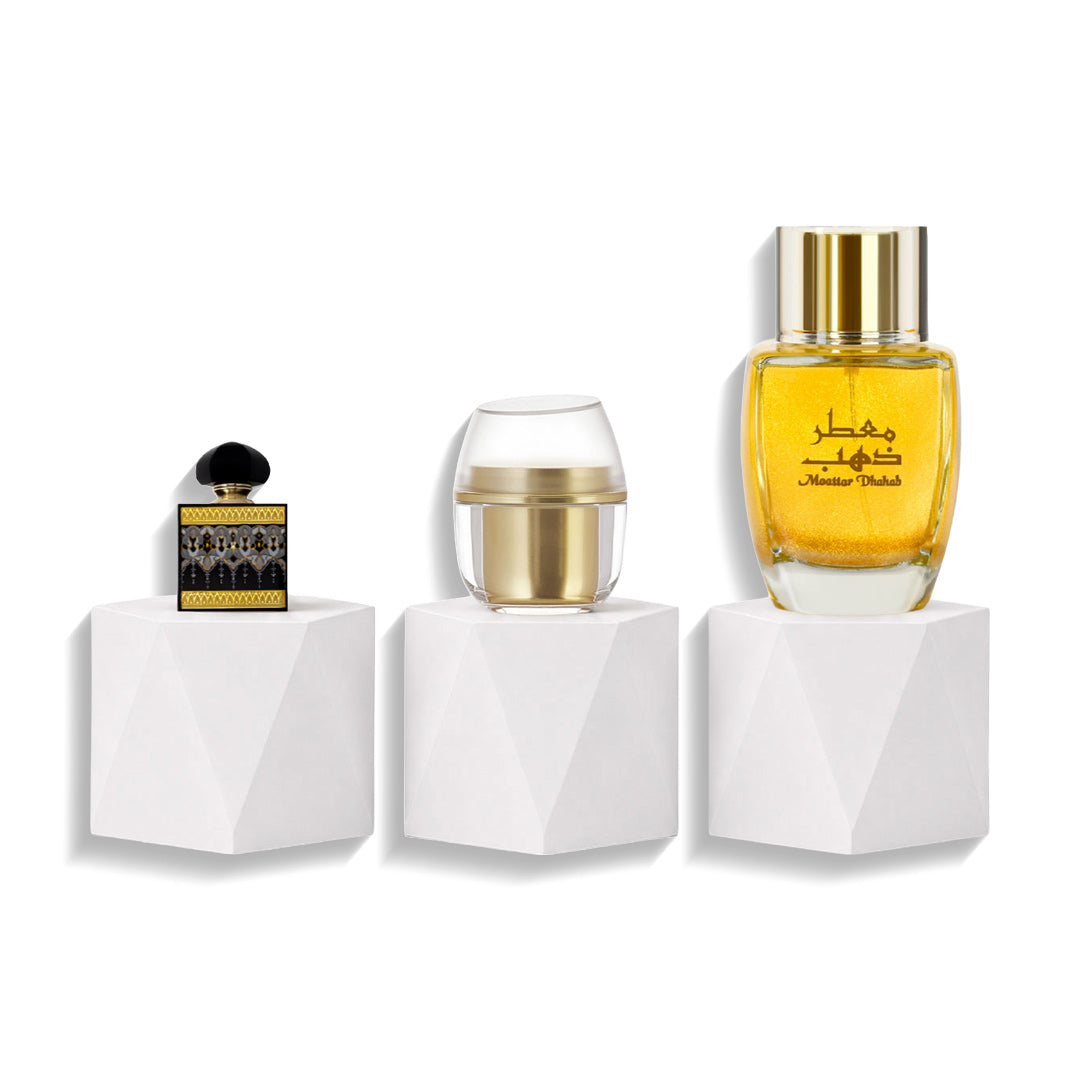 مجموعة عبق الدار - عطر حضارة و معطر ذهب - جل معطر ذهب